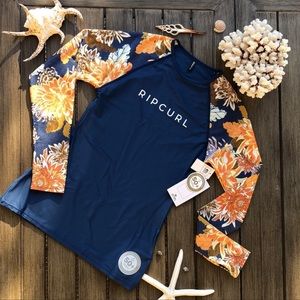 🌴🔆RIP CURL- SUNSETTER RELAXED LS RASH GUARD🔆🌴